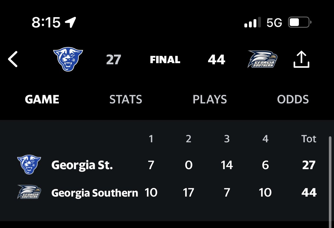 MoneyLineMickey's tweet photo. Georgia Southern -1 -110✅
Way too easy… 😎
#MickeyKnows https://t.co/x3qZ3yTfPR