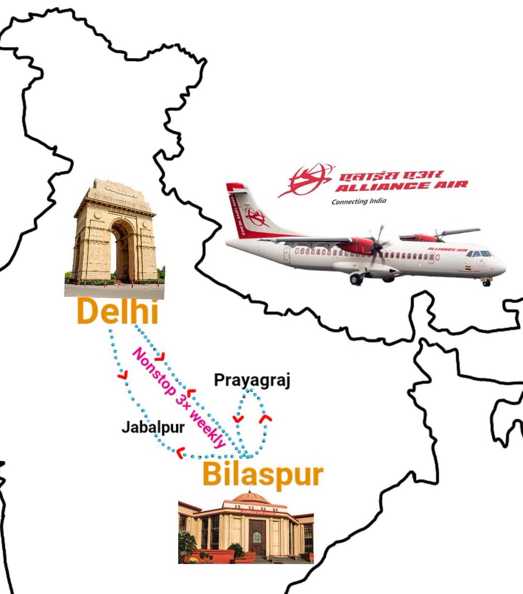 AirportBilaspur's tweet photo. BAAC request  to all my followers 
Please use Bilaspur-Delhi Direct Flight as much as possible @allianceair 
अपने परिवारो और रिश्तेदार को भी जरूर  बताए दिल्ली सीधे फ्लाइट  की सुविधा शुरू हो गई है ज्यादा से ज्यादा शेयर करे। https://t.co/w8YHMxe8wC
