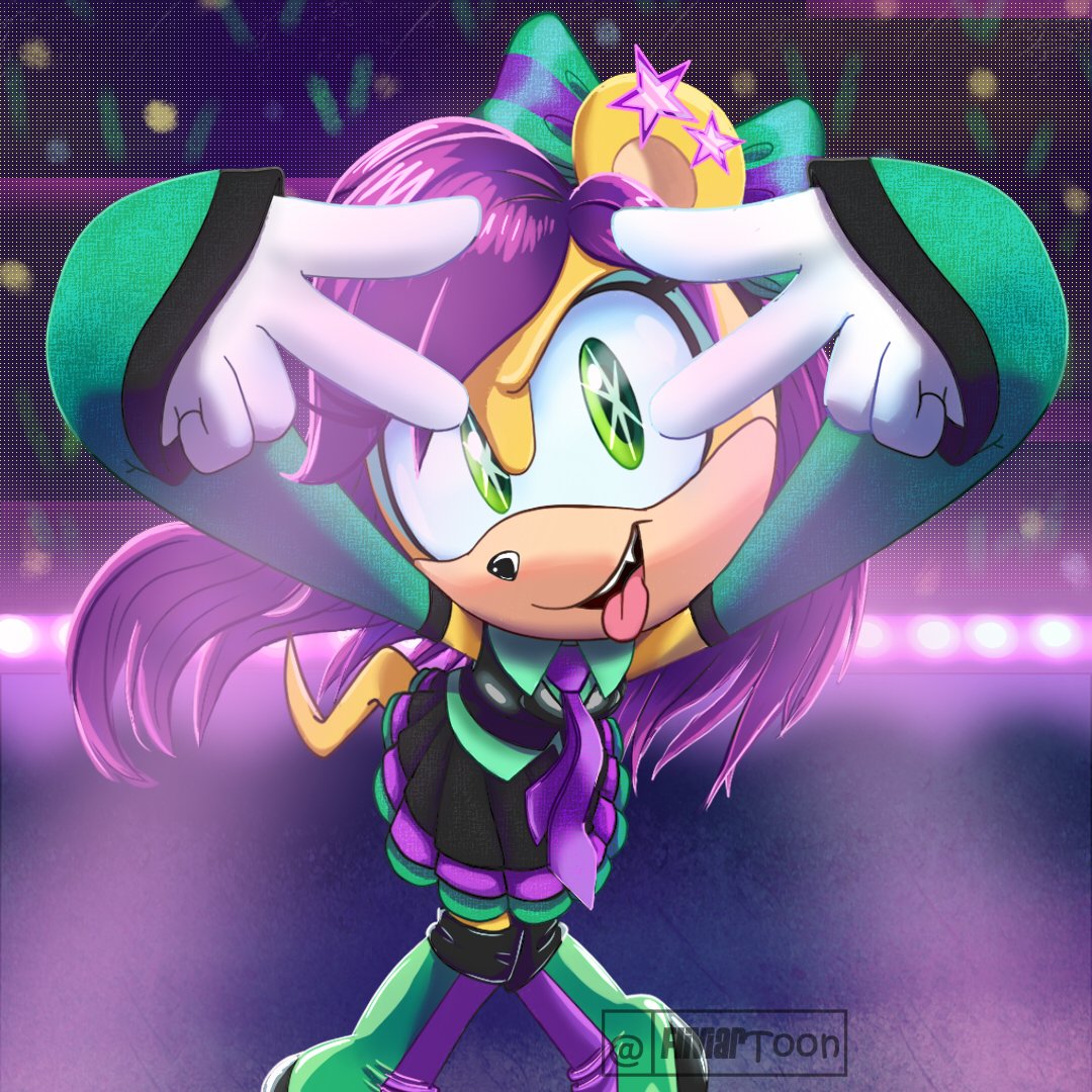 #MinaMongoose  
La Idol
Aunque parece mas Popstar 
#soniarchie #sonicart #SonicTheHedgehog #Idol #Idolfanart
