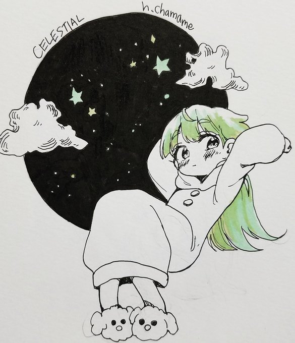 #今月描いた絵を晒そう 
100日チャレンジの最中だから普段描かないジャンルにも挑戦した☺ 