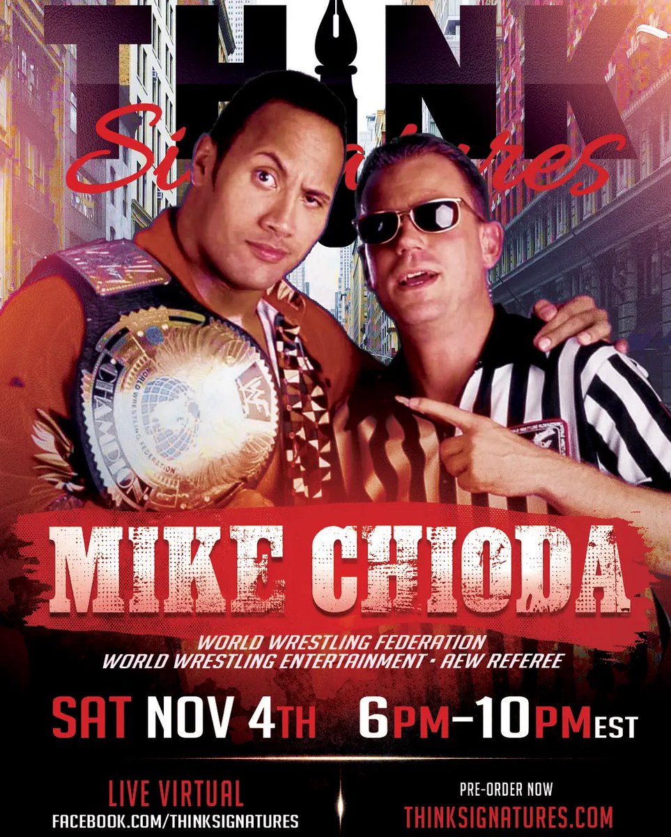 chrislandroche's tweet photo. Think Signatures Ref weekend live virtual signing
https://t.co/AXYaureZrj
#thinksignatures #wwe #wwf #wcw #ref #virtualsigning #autographs #sports #wwerefs https://t.co/uYC5JLa79F