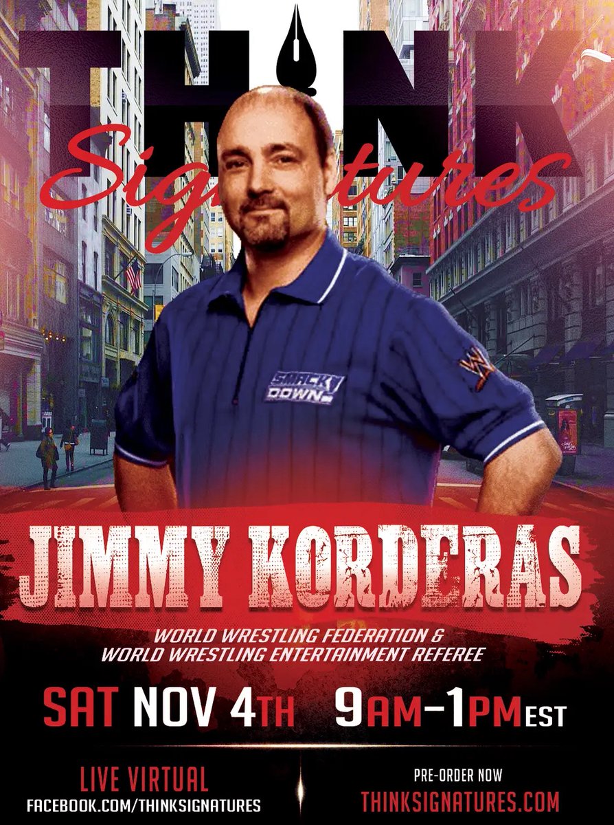 chrislandroche's tweet photo. Think Signatures Ref weekend live virtual signing
https://t.co/AXYaureZrj
#thinksignatures #wwe #wwf #wcw #ref #virtualsigning #autographs #sports #wwerefs https://t.co/uYC5JLa79F