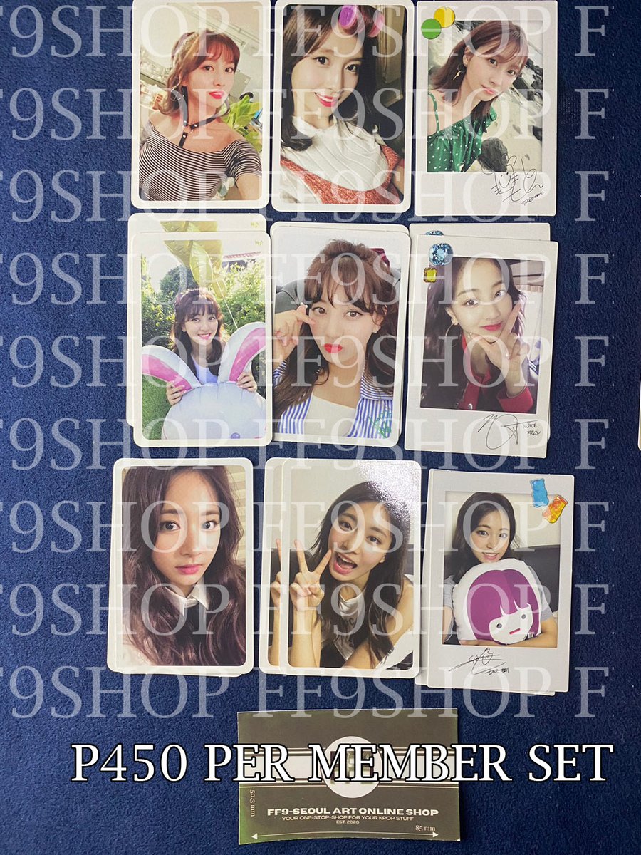ff9shop's tweet photo. [WTS][PH] #TWICE assorted pcs
highly negotiable (up to 50%+off) esp if ordering multiple pcs.
MOD:
*S C/o (J&amp;T)
*J&amp;T direct/LBC

MOP:
*Gcash/Maya, BDO, Metrobank, Unionbank
*Shopee Pay/COD (add 15% for shopee Fees)
*MIR4 Gold (5:1)

pm/reply if interested. https://t.co/t30Ejl9sTL