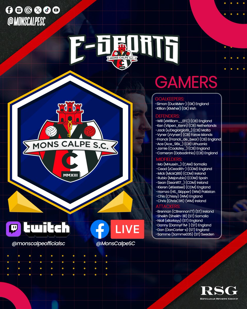 MonsCalpeSC's tweet image. 🇬🇧🎮 Our ESPORTS stars are back, and they're here to light up the digital arena! 🌟 Introducing the gamers who will proudly represent us. Keep the action going, follow us on our Twitch channel at monscalpeofficialsc. Stay tuned for thrilling matches and unforgettable moments!…