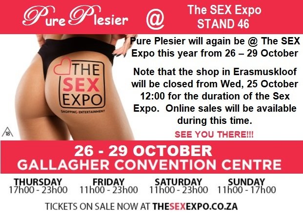 Remember to visit @plesierpure at their stand at Sexpo! Lots of goodies to choose from 😈 For all your<a href="/tag/sexpo"class="tags"><span>#sexpo</span></a><a href="/tag/sexpo2023"class="tags"><span>#sexpo2023</span></a><a href="/tag/gallagherestate"class="tags"><span>#gallagherestate</span></a>