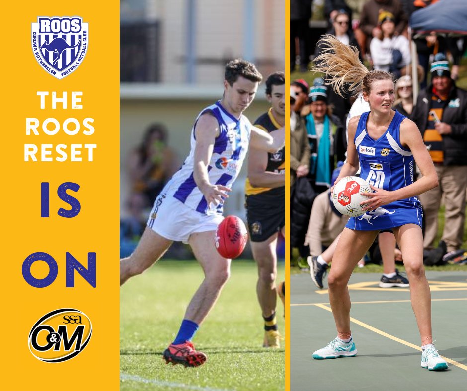 omfnl's tweet photo. The SS&amp;A Ovens &amp; Murray FNL are extremely pleased to confirm that the Corowa Rutherglen Football Netball Club have advised the league that they will be returning to the competition in 2024

The Roos Reset is on, and we are thrilled to get back to Corowa in 2024. https://t.co/GbzLMQP9jr