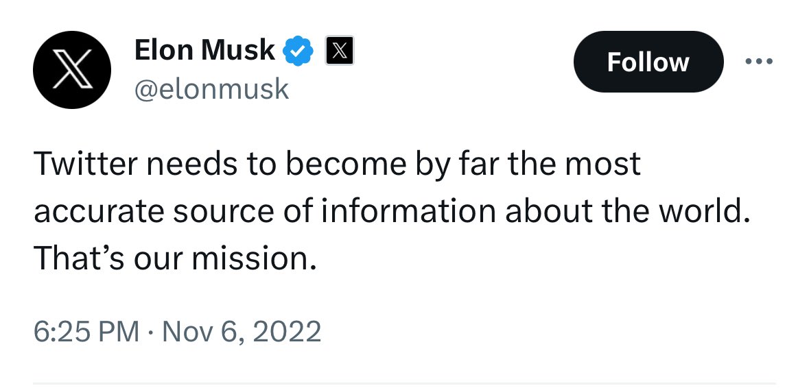 How it started, how it’s going. “Accounts Musk recommended on X belong to a teenager and a U.S. soldier. Both gained thousands of followers after Musk cited them at the start of the Israel-Hamas war: One posts antisemitism, the other, Russian propaganda.”