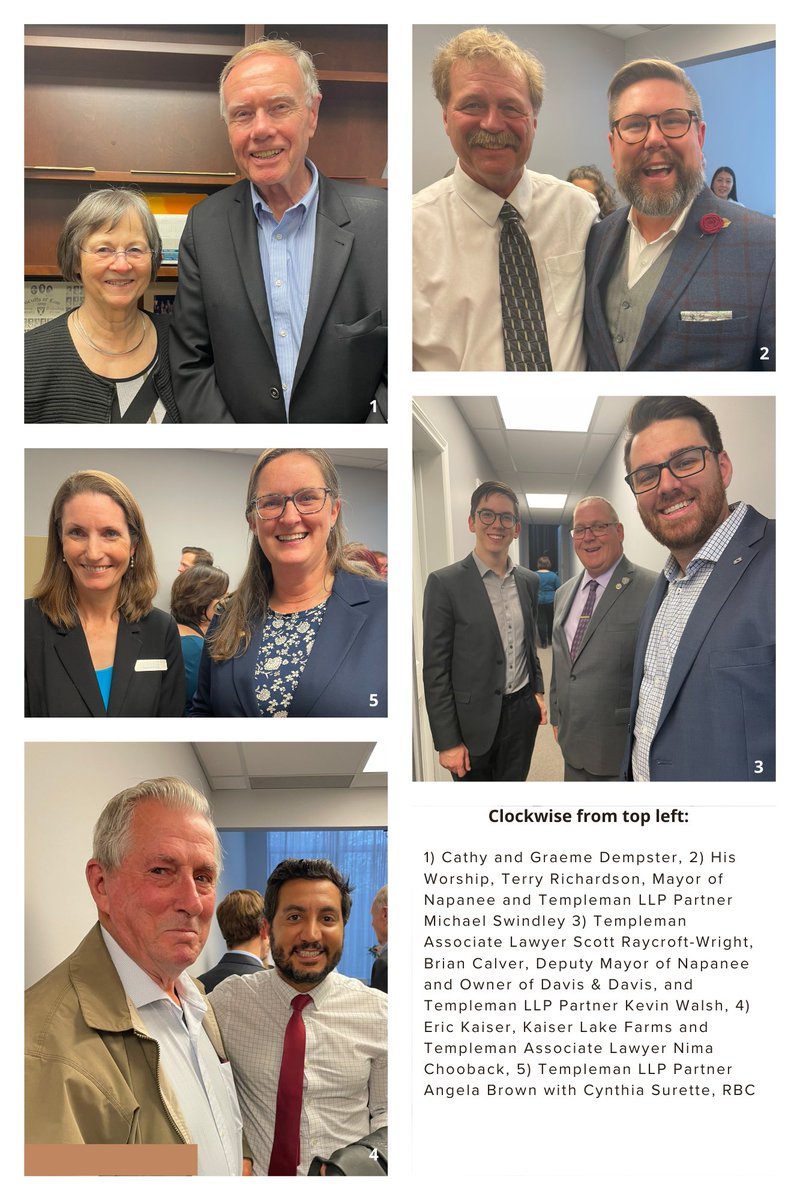 This week, the Partners of Templeman LLP hosted an Open House to mark their expansion into Napanee and the addition of Graeme G. Dempster's Law Practice to the firm. We were pleased to host Graeme's clients, distinguished leaders from the Napanee community, at our event.