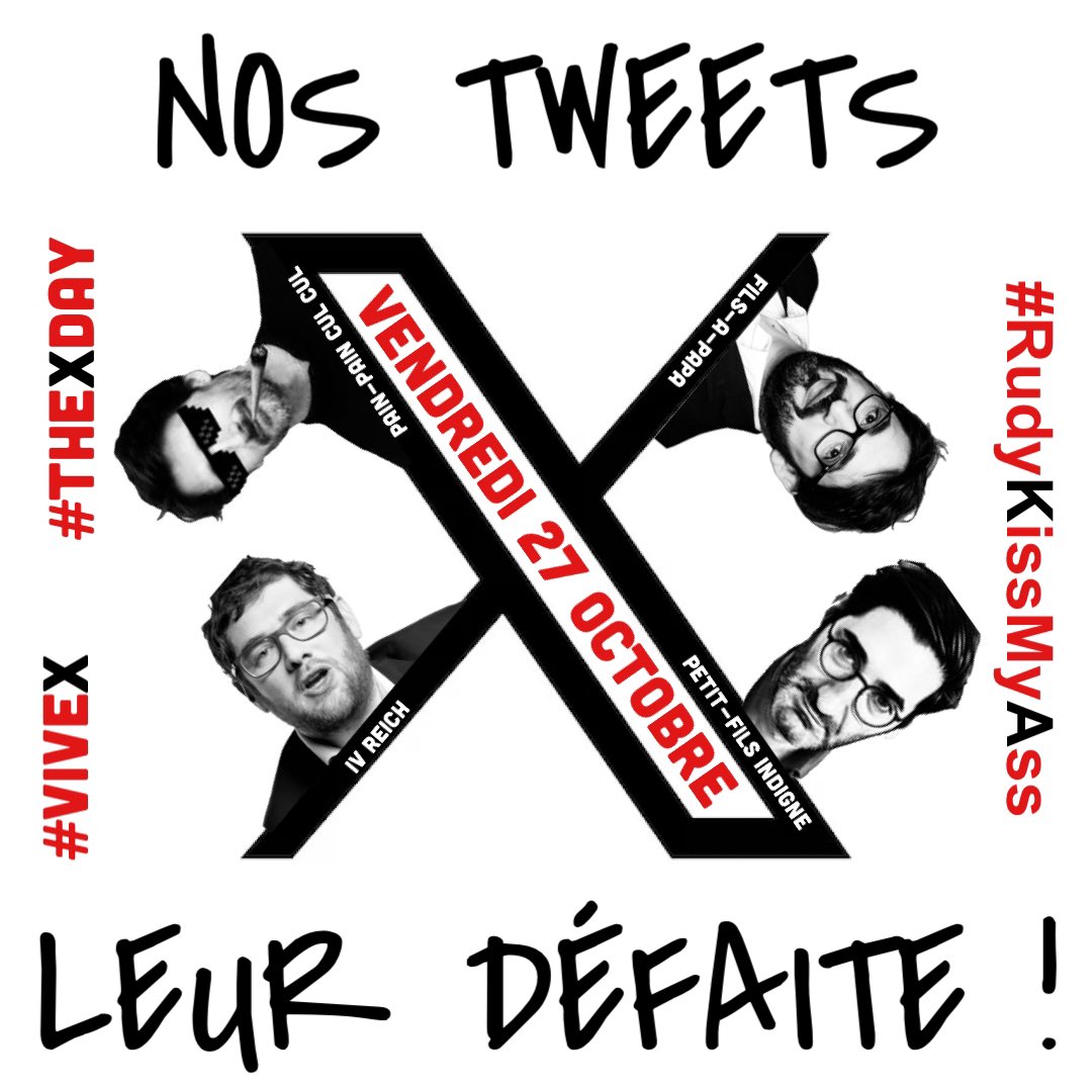 jean_deom's tweet photo. ⚠️EXERCICE DU JOUR ‼️

Le Verbe TWEETER au Présent de l’indicatif :

je tweete
tu tweetes
il tweete/elle tweete
nous tweetons
vous tweetez
ils tweetent/elles tweetent

#ViveX #VIVEX
#TheXDay #THEXDAY
#RudyKissMyAss https://t.co/X64ZWKHDki