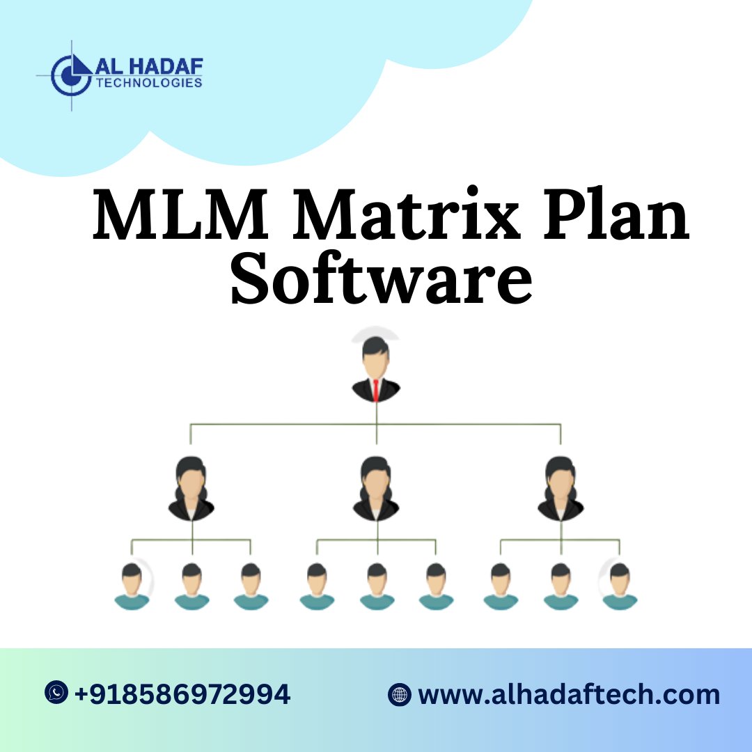 alhadaftech's tweet image. Al Hadaf is the best MLM Software company in Delhi, which creates binary MLM Software, Matrix MLM Software, and compensation plans. Contact at:
alhadaftech.com
jsdl.in/DT-23M5MBYV2A9
#matrixmlmsoftware #binarymlmsoftware #boardmlmsoftware #unilevelmlmsoftware