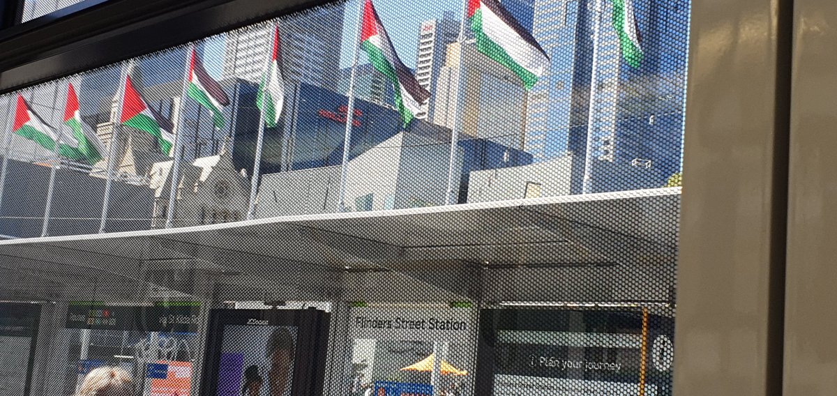 HKras_fbrc's tweet photo. SHAME Melbourne City Council SHAME.  Not one Israeli flag in sight in Fed. Square. https://t.co/AD0lUEGt0x