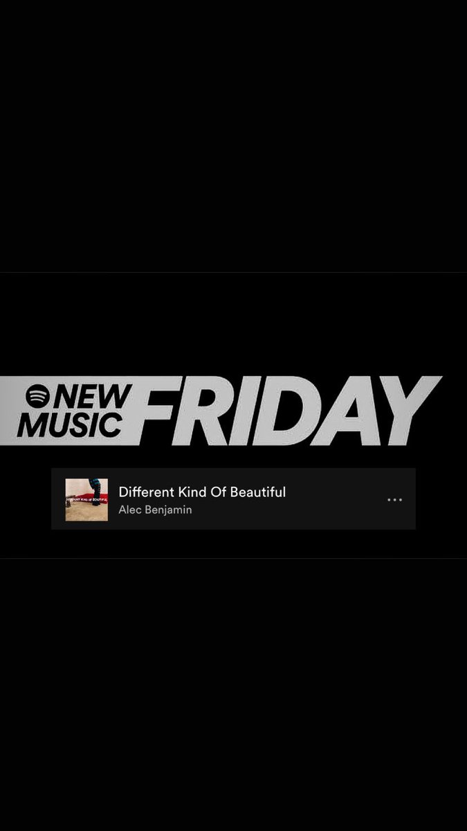 AlecBenjBR's tweet photo. “Different kind of beautiful” estreou em #12 na playlist new music friday do Spotify. https://t.co/978UBi0xlv