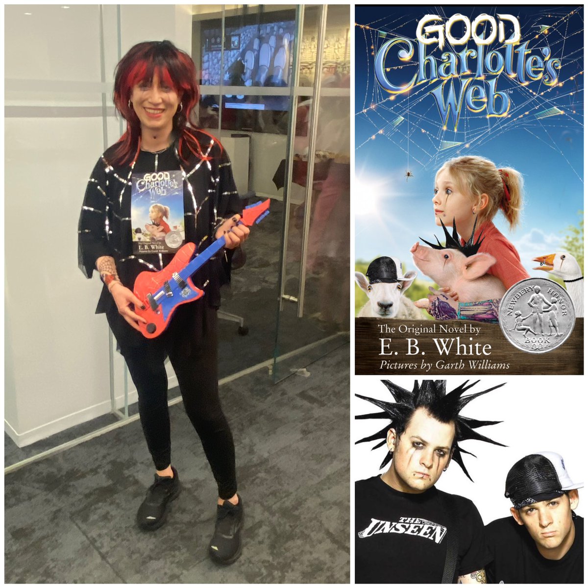Rachel Z (@rachelzdesigns) on Twitter photo Voted “Best Costume” at Harper Halloween 2023! A Halloween mashup: Good Charlotte’s Web🕷️🐷 🎸 #Halloween2023 <a href="/HarperChildrens/">HarperKids</a> <a href="/GoodCharlotte/">Good Charlotte</a> <a href="/benjimadden/">Benjamin madden</a> <a href="/JoelMadden/">ARTISTFRIENDLY</a> <a href="/TheBillyMartin/">Billy Martin</a> <a href="/ButterworthDean/">Dean Butterworth</a> Voted “Best Costume” at Harper Halloween 2023! A Halloween mashup: Good Charlotte’s Web🕷️🐷 🎸 #Halloween2023 <a href="/HarperChildrens/">HarperKids</a> <a href="/GoodCharlotte/">Good Charlotte</a> <a href="/benjimadden/">Benjamin madden</a> <a href="/JoelMadden/">ARTISTFRIENDLY</a> <a href="/TheBillyMartin/">Billy Martin</a> <a href="/ButterworthDean/">Dean Butterworth</a>