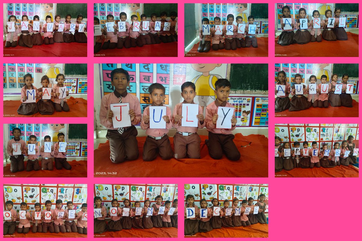 PSRudrapur2018's tweet photo. WORD LIST ACTIVITY -  MONTHS OF THE YEAR ..... 

#PrimarySchool #Primary_Teaching #School_Activity #Months_Name #English #NipunBharat #UPBASIC #deoriatimes https://t.co/kFx3QbCWkl