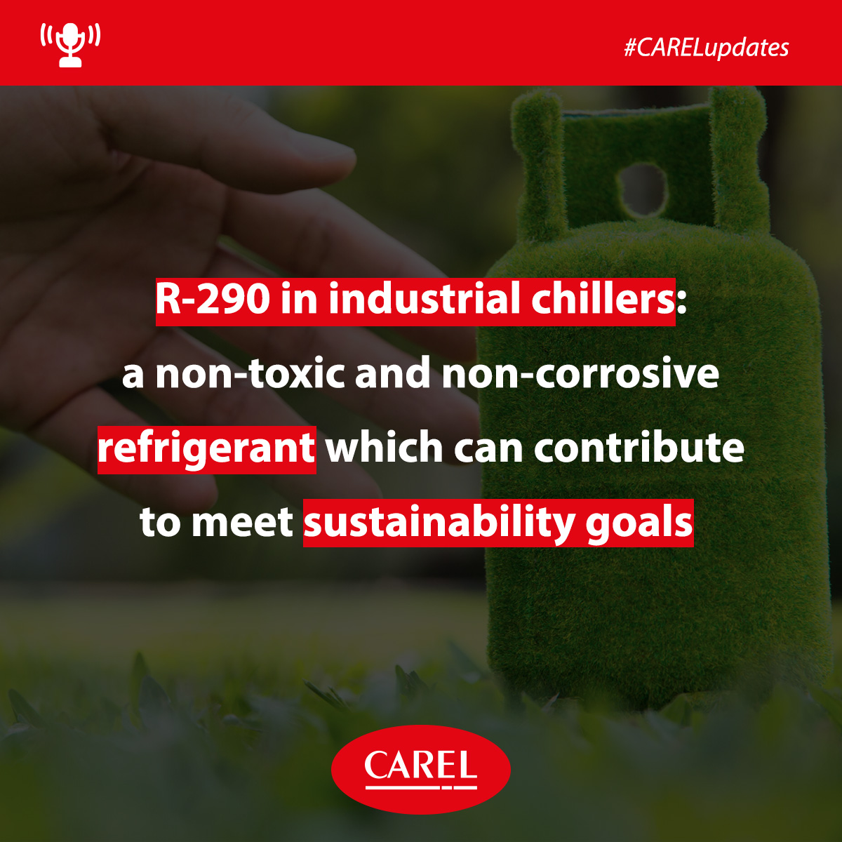 CAREL_group's tweet photo. Companies that use #CoolingSystem and are looking to reduce their #CarbonFootprint, in alignment with their #sustainability goals, should consider R-290 in #IndustrialChillers.
Discover the characteristics of this efficient #NaturalRefrigerant: https://t.co/GksGzBHj2Q
#NatRefs https://t.co/zWEhdIRs9I