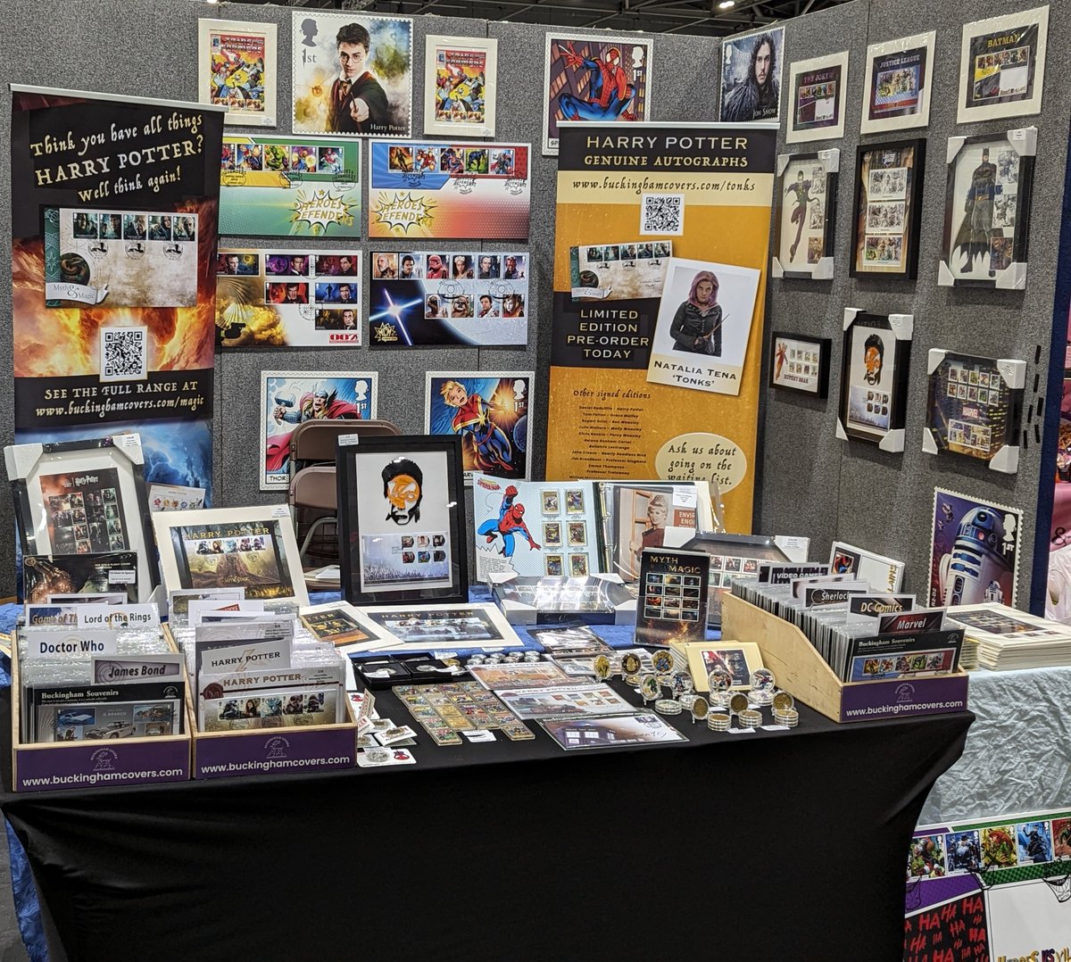 . We are at the ExCel in London for MCM Comicon from today until Sunday 29th October. Stand 2L19 (near the Cosplay arena). Featuring Harry Potter, Doctor Who, Marvel, Star Wars and so much more. Come and say hi 👋 We can't wait to see you there! @MCMComicCon