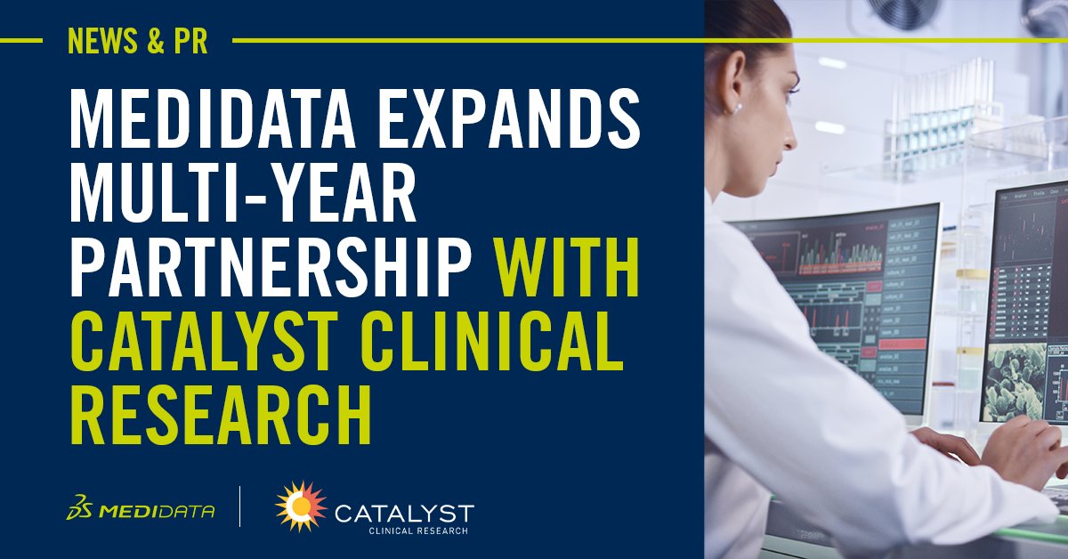 carl4376's tweet photo. My company, @Medidata, is excited to build on @catalystcrnc’s existing success in support of their global, full-service oncology brand, @Cat_Oncology. Learn more: https://t.co/6jGR1ueaF5 https://t.co/QyrNao2fhn