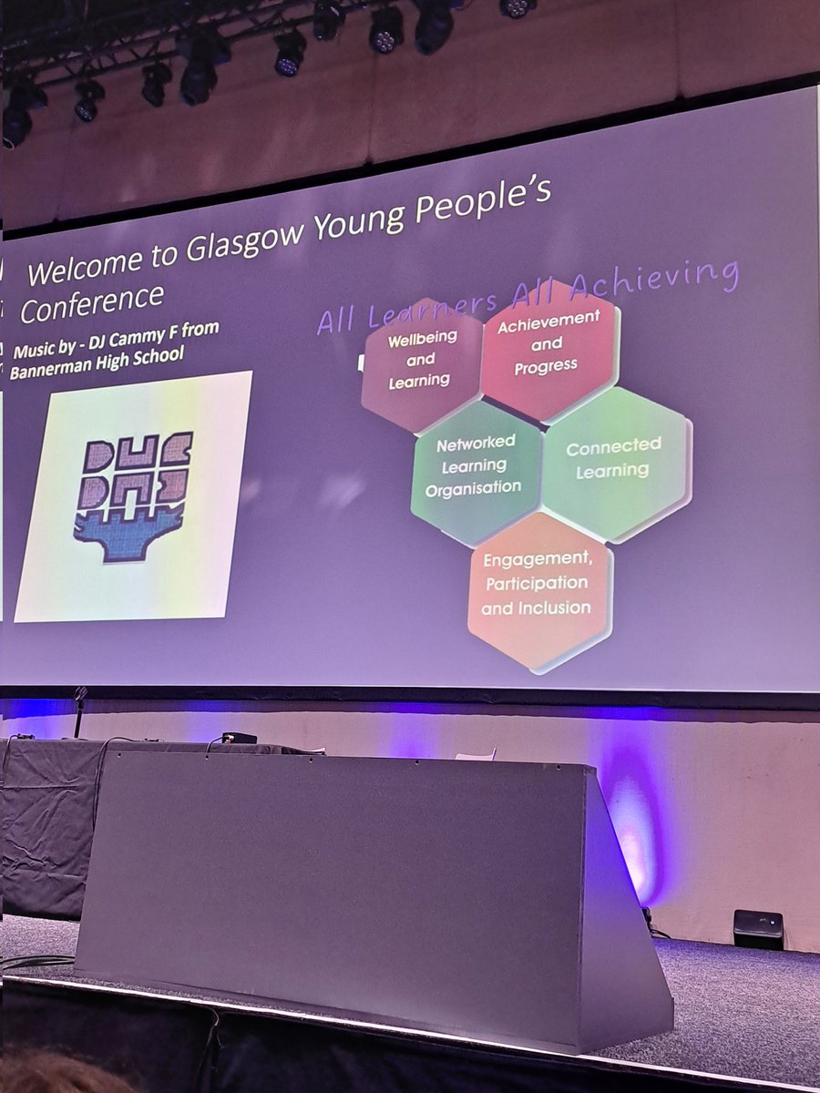 Alison0762's tweet image. Go Glasgow. The DJ is warming up and Glasow's children &amp;amp; young people are ready to celebrate #AllLearners #AllAcheiving @GlasgowEPS @EdISGlasgow @GlasgowNurture