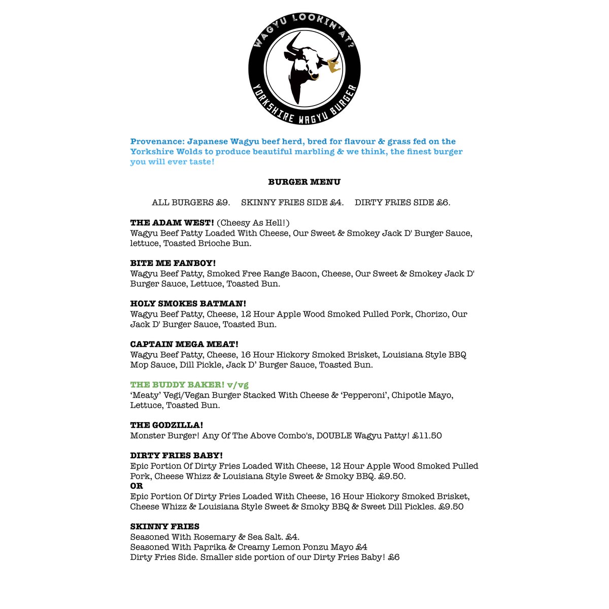 🍔 WEEKEND EATS | <a href="/WagyuLookinAt/">WagyuLookinAt?</a>? 🍔

Treat yourself at <a href="/RoostersTaproom/">Rooster's Taproom</a> to epic burgers made from Yorkshire Wagyu beef, known for its exceptional flavour, topped with house-smoked goodness.

Reach out to Wagyu directly for dietary needs. Enjoy! 🍟🥩