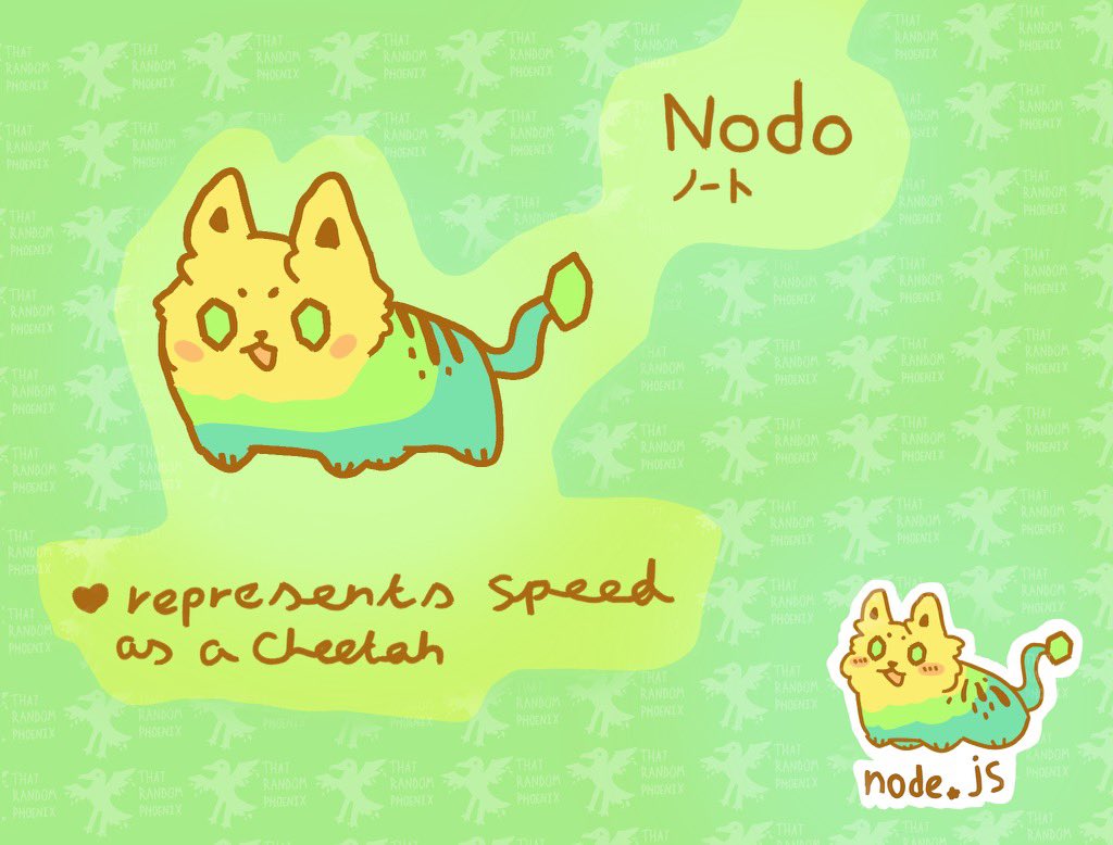 leannevau's tweet photo. @nodejs My 11 yr old daughter made this…introducing Nodo 😃 #nodejs @nodejs 💚 https://t.co/tRuzK0UToi