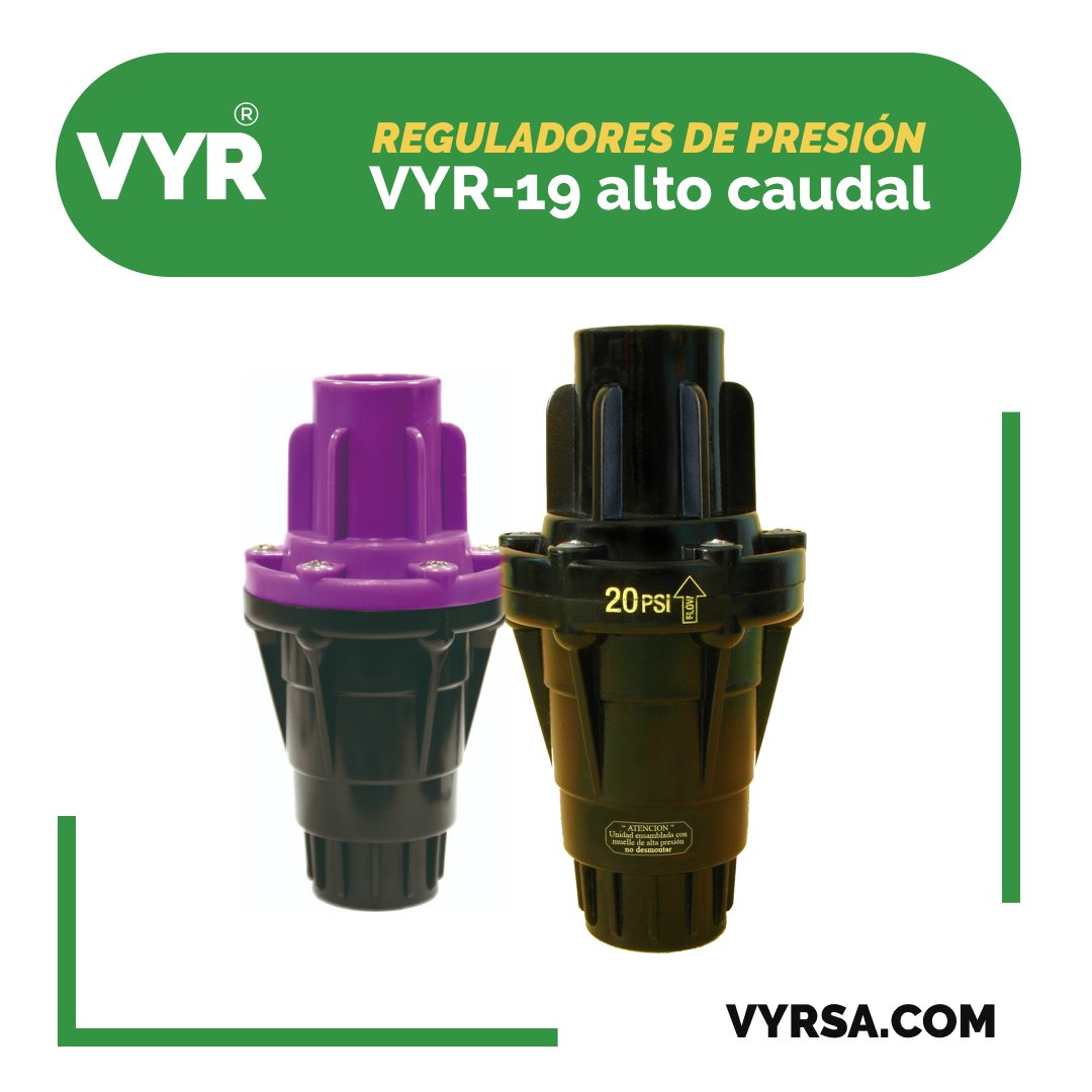 VYRirrigation's tweet photo. Los nuevos reguladores VYR-19 de presión fija y constante ofrecen la máxima fiabilidad y resistencia en sus instalaciones de #riego. https://t.co/GUHV2S2bGv #riegointeligente https://t.co/nmxJovhAWc