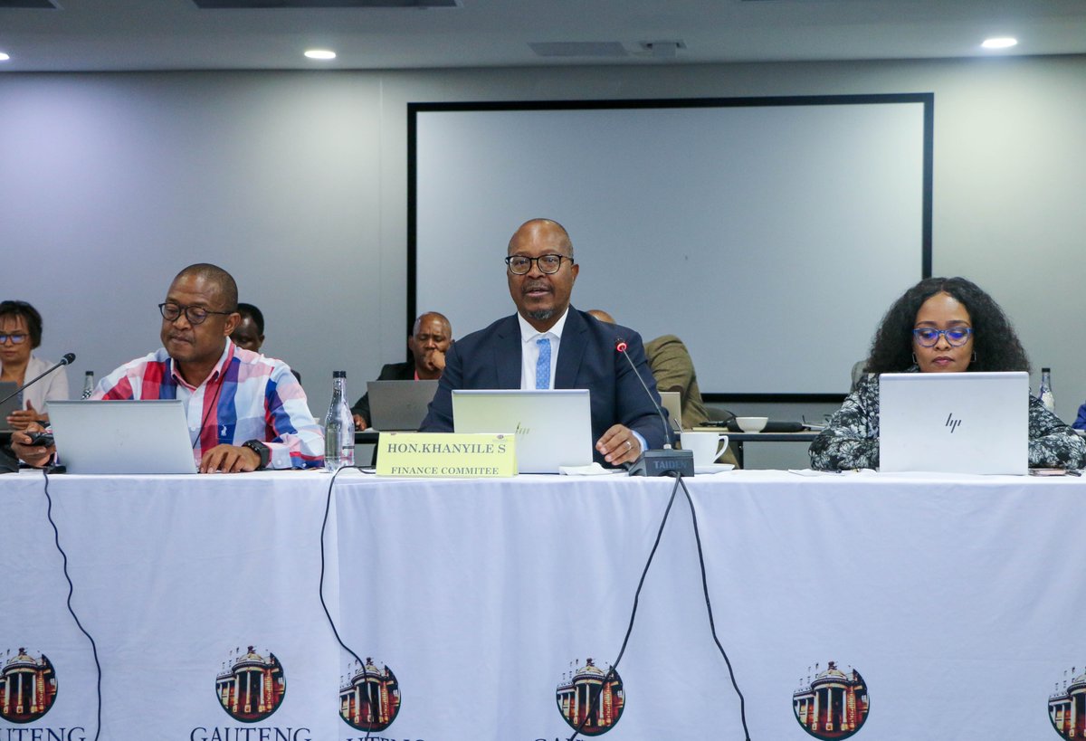 JacobMamaboloSA's tweet photo. [PICTURES] #TeamTreasury and I are currently attending a @GPLegislature Finance Portfolio Committee meeting. The Committee performs oversight over the Provincial Treasury and its utilisation of financial and other resources. #GrowingGautengTogether https://t.co/C5kv6cm4Mk