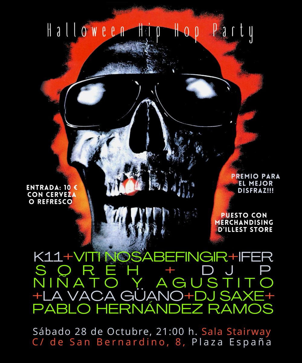 Mañana estamos en esto.
Tocamos en este fieston.
En el centro, m. Plaza España.
Acércate a vernos..
La pasaremos re bien.

#conciertosmadrid #hiphopmadrid #rap #musicaendirecto #beers