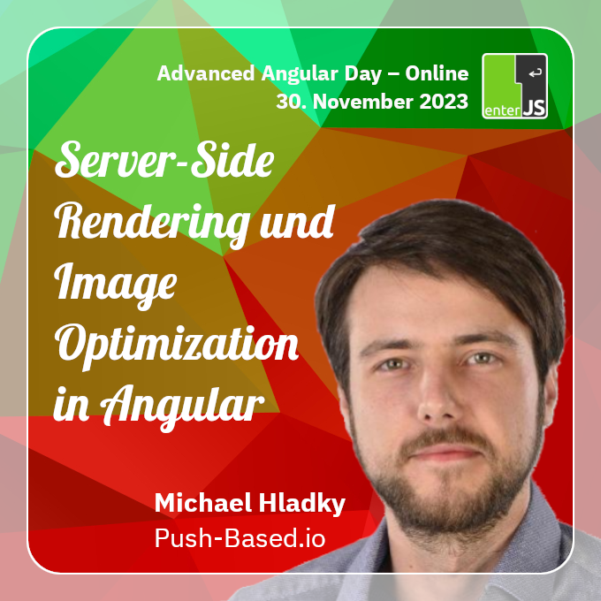 Auf unserem Advanced Angular Day am 30. November präsentiert @Michael_Hladky seinen Talk: Server-Side Rendering und Image Optimization in Angular v17 Zum Talk: tinyurl.com/3fsd8w8v