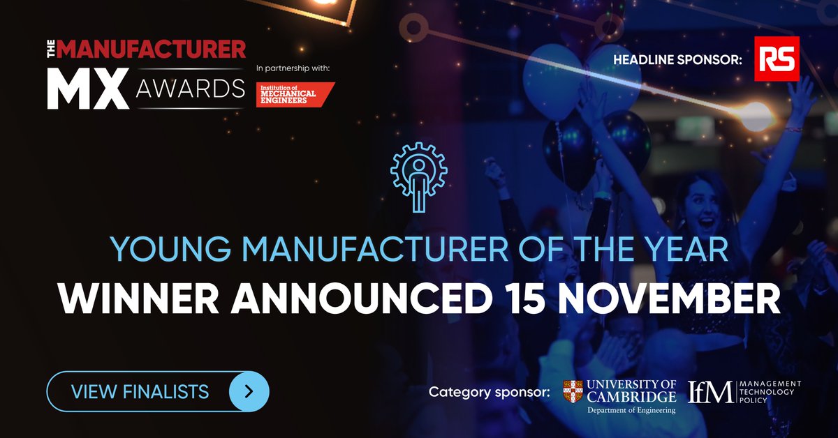 IfMCambridge's tweet image. Join the celebration of #UKmfg excellence at @TheManufacturer MX Awards!

This year we are sponsoring the Young Manufacturer of the Year category and @kate_willsher was a judge for this inspiring group of individuals.

View the finalists: themanufacturermxawards.com/mxawards2023/e… 

#TMLive