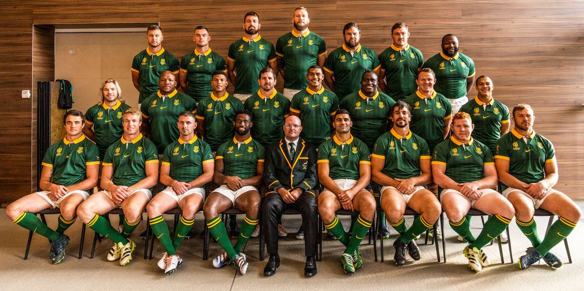 Your #Springboks team for the Rugby World Cup Final against New Zealand in Paris tomorrow 🇿🇦
#StrongerTogether #RWC2023