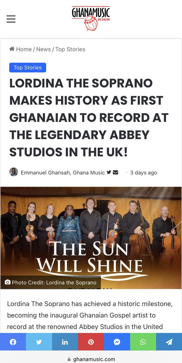 Lordina_Soprano's tweet photo. It can only be Grace🙏🙏
Thank you @AbbeyRoad  @royalphilorch Malcom Acheampong and Daniel Dadson for the opportunity. ❤️❤️
•••
Special thank you to @dnderby for always being my biggest support system❤️❤️
•••

https://t.co/2rn3FxZxVF https://t.co/Gx0J4O9F9h