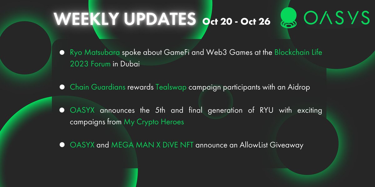 Oasys Blockchain tweet media