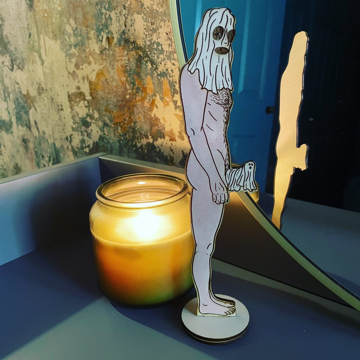 pork_only's tweet photo. Halloween is coming and the ghosts are coming out to play 

Ghost laser-cut figure and hand painted 

#lasercut #lasercutting #ghost #halloween #gay #gayhalloween #gayhalloweencostume #gayart #gayartist #gayartwork #gaykink https://t.co/YWf3bgXKrt