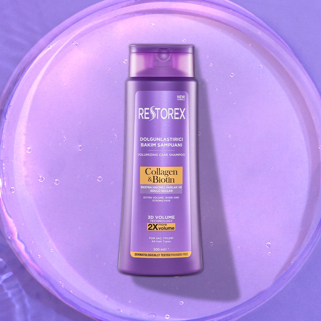RestorexTr's tweet photo. Restorex kolajen ve biotin içeren dolgunlaştırıcı bakım şampuanı, saçına derinlemesine nüfuz eder ve mükemmel hacim verir. Ekstra hacimli, parlak ve güçlü saçlar ile tarzını ortaya çıkarır ⭐!

Sana en yakın market ve parfümerilerde🏃🏻‍♀️! https://t.co/tJIrawOwhA