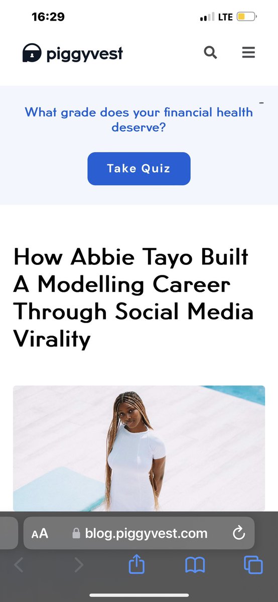abbietayo's tweet photo. For those curious about how my story began, here’s my interview with PiggyVest that you can read on. 

https://t.co/YLAsGAYzj8 https://t.co/N9Nv4RYgcY