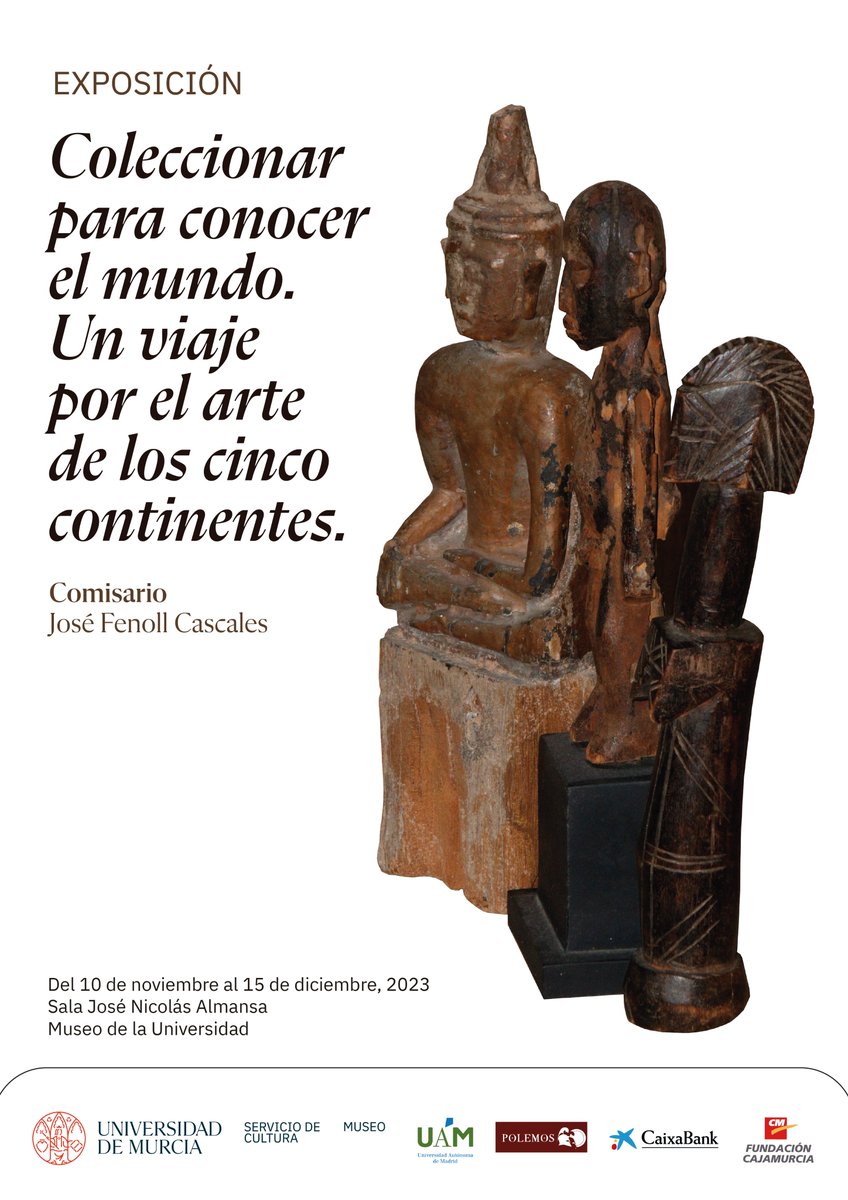 Pepefccf's tweet photo. Me hace una ilusión tremenda anunciar esto: 

Coleccionar para conocer el mundo se inaugurará el 10 de noviembre en el Museo de la Universidad de Murcia. 

Y espero veros a todos allí, porque es un proyecto en el que llevamos trabajando muchísimo tiempo en colaboración con la UMU https://t.co/06KNqpEKjY