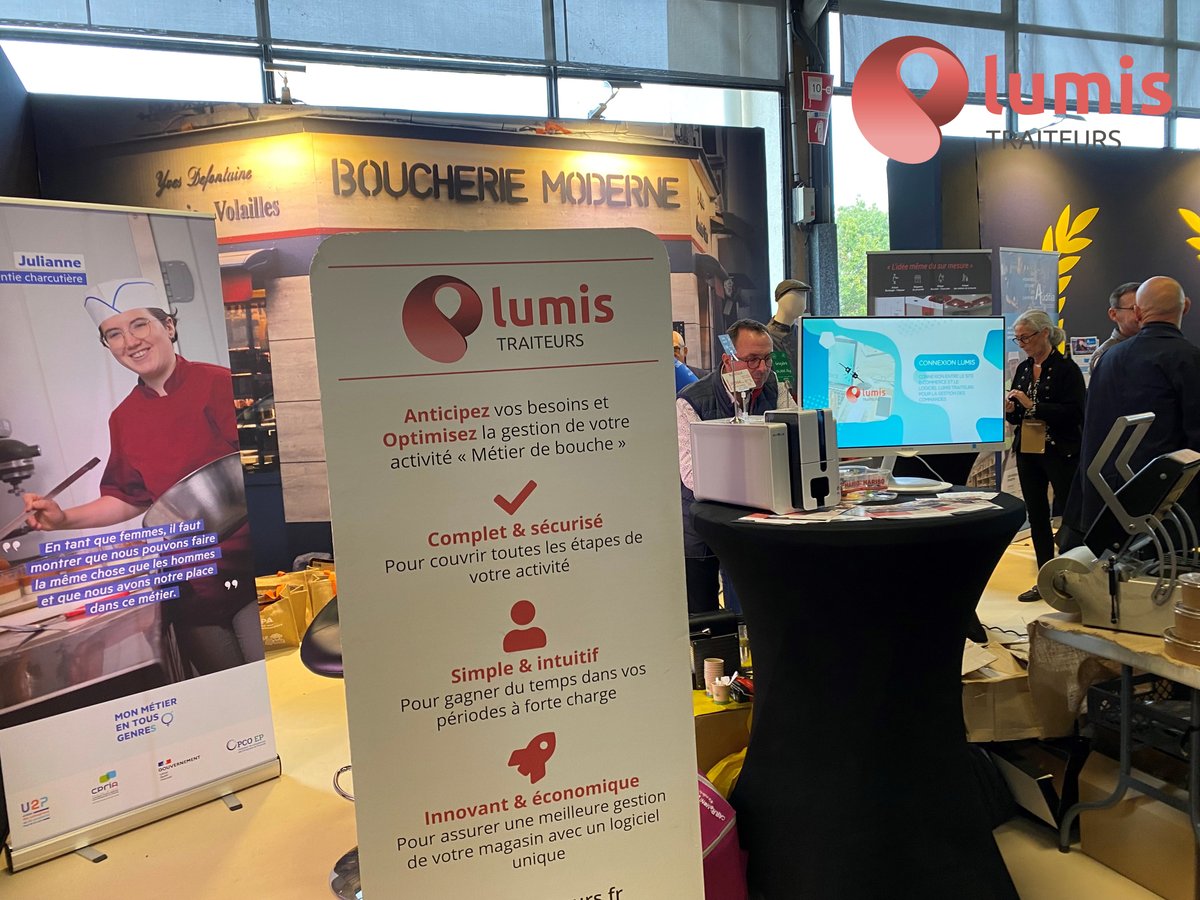 LumisTraiteurs's tweet photo. 📣 Retour sur le @Serbotel 📣

Une belle occasion de croiser clients actuels ou futurs et de présenter les avantages offerts par @LumisTraiteurs  pour les artisans. 👍

Pour en savoir + et prendre rdv pour une démo : 
https://t.co/5sWDmryZBw

#serbotel2023 #métiersdebouche https://t.co/ceNVT1Ha1k