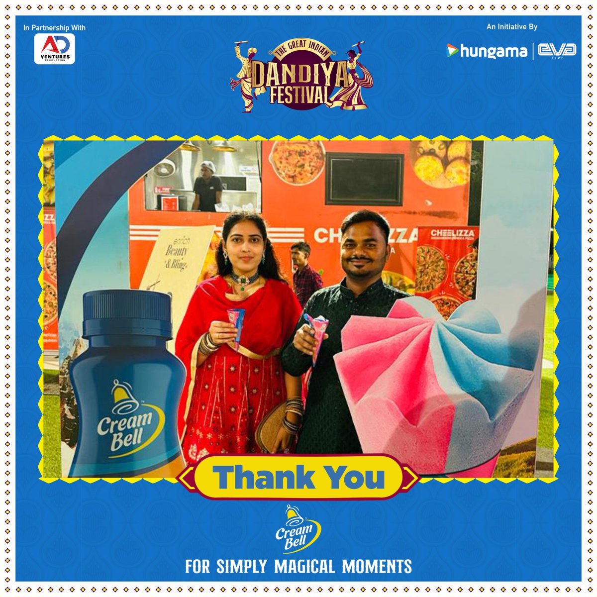 Gratitude in Full Swing! Heartfelt thanks to our incredible Partner, <a href="/creambellindia/">Cream Bell Ice Creams and Milkshake</a> for their unwavering support, making 'TGIDF' an unforgettable celebration of culture, dance &amp; joy. Together, we danced to the rhythms of tradition and community. Until next year!