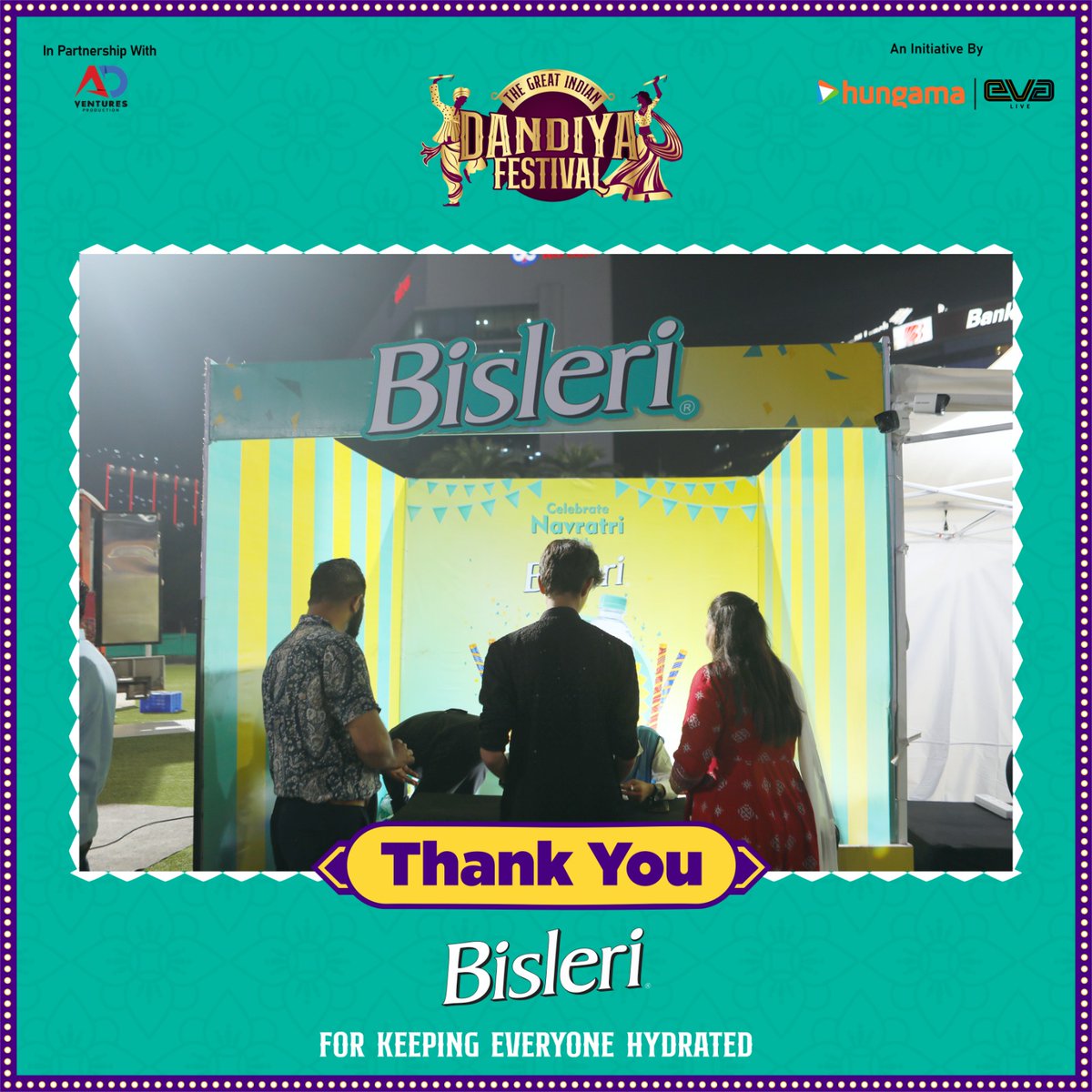 Gratitude in Full Swing! Heartfelt thanks to our incredible Partner, <a href="/BisleriZone/">BisleriZone</a> for their unwavering support, making 'TGIDF' an unforgettable celebration of culture, dance &amp; joy. Together, we danced to the rhythms of tradition and community. Until next year!