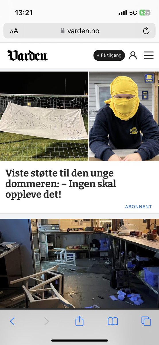Glad vi slipper VAR diskusjon i bredden, men grov hets slipper vi ikke dessverre. 
Hyggelig at lokalpressen plukket opp ballen her. Utvikling av unge dommere må ikke stoppe!!
Ingen dommer, ingen kamp!
Laudal Larsen, en av oss…🧨