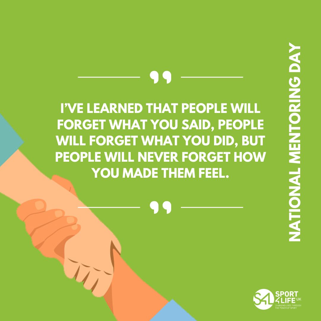 Sport 4 Life UK (@sport4lifeuk) on Twitter photo It's #NationalMentoringDay! 
A mentor can change your life's direction and help create the future you want to achieve, with that being said - we are celebrating our Sport 4 Life mentors and everything they achieve. Read through the inspirational quotes our mentoring team live by It's #NationalMentoringDay! 
A mentor can change your life's direction and help create the future you want to achieve, with that being said - we are celebrating our Sport 4 Life mentors and everything they achieve. Read through the inspirational quotes our mentoring team live by