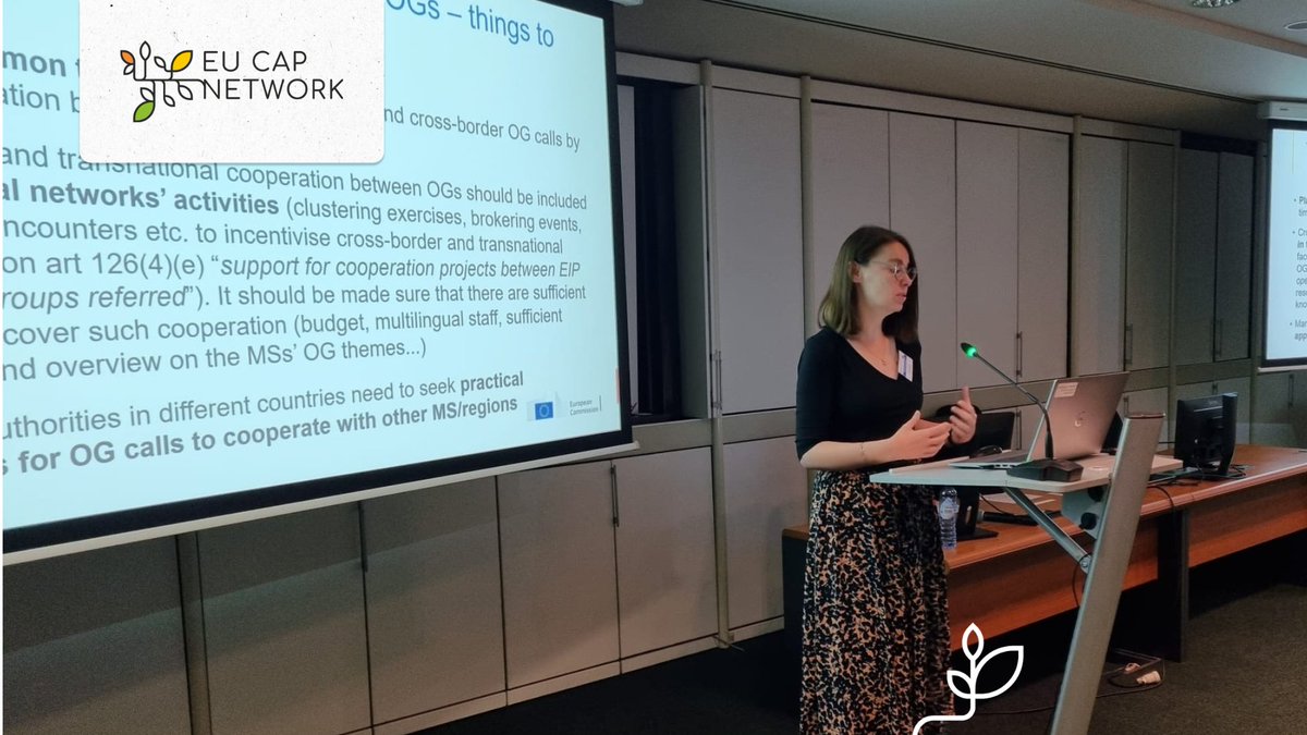 eucapnetwork's tweet photo. 🆕 Cross-border & transnational Operational Groups are a novelty in the 2023-27 CAP
Magdalena Mach @EUAgri explains:
🤝 Share experiences & knowledge – find right partners – more innovation
❕ Plan common timelines
❕ To be included in activities of National Networks
#SoIKE https://t.co/zVaqUMeYXo