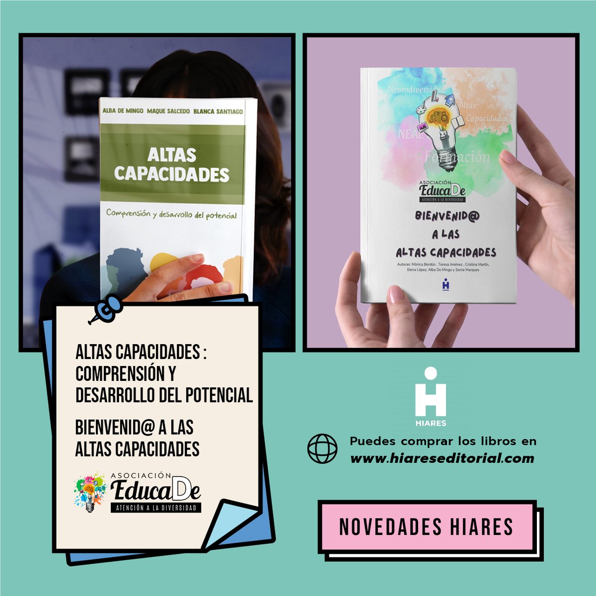 Cuando llegas al mundo de la Alta Capacidad, o estás a punto de aterrizar, puedes sentirte perdido, sin recursos o sin saber qué está en tu mano y qué puedes hacer. En este libro te damos las herramientas necesarias para ayudarte en tu camino.
hiarestienda.com/es/altas-capac…