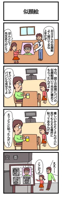 似顔絵
#漫画 #ギャグ漫画 #4コマ #4コマ漫画 