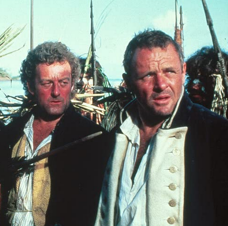 McGui1890's tweet photo. #DayLewis #AnthonyHopkins
Director Roger Donaldson
Screenplay Robert Bolt
Based on Captain Bligh and Mr. Christian by Richard Hough
Cast: Mel Gibson, Anthony Hopkins, Laurence Olivier, Daniel Day-Lewis, Liam Neeson, Bernard Hill
Cinematography Arthur Ibbetson
Music Vangelis https://t.co/yhxnFLacEV