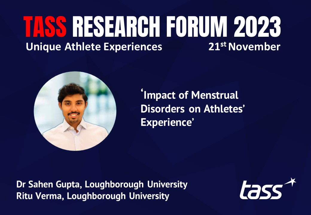 We expect the #TASSResearchForum to start conversations. The forum is tackling important and  topical subjects like the 'Impact of Menstrual Disorders on Athletes’ Experience’ with <a href="/Sahen_Gupta/">Dr. Sahen Gupta</a> and Ritu Verma <a href="/LboroSport/">Loughborough Sport</a> 
Info and booking: whova.com/portal/webapp/… #insight