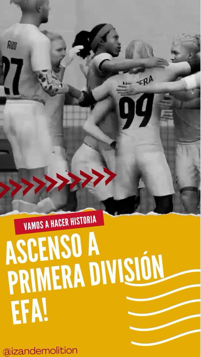 Veguense eSports (@veguenseesports) on Twitter photo Somos oficialmente equipo de primera división en la competición de <a href="/EFAesportsSpain/">EFA ESPAÑA OFICIAL®️</a> 23/24.
¡Vamos a hacer historia! Somos oficialmente equipo de primera división en la competición de <a href="/EFAesportsSpain/">EFA ESPAÑA OFICIAL®️</a> 23/24.
¡Vamos a hacer historia!