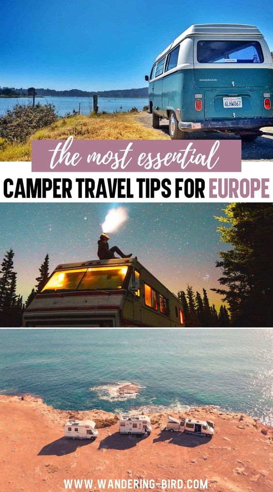 Planning your Campervan Travel in Europe? This post has ESSENTIAL camper tips for traveling in Europe, including how to find places to stay in your van, where to sort waste/ water and gas and tips to save money as you travel.  #campervan #travel #Europe #roadtriptips