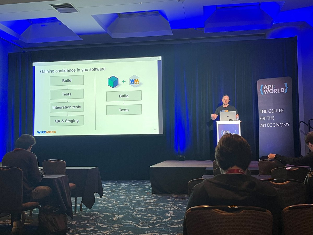 wiremockorg's tweet image. Shift left your API integration tests with @wiremockorg and @testcontainers! Yesterday&apos;s presentation by @DanPerovich at #APIWorld