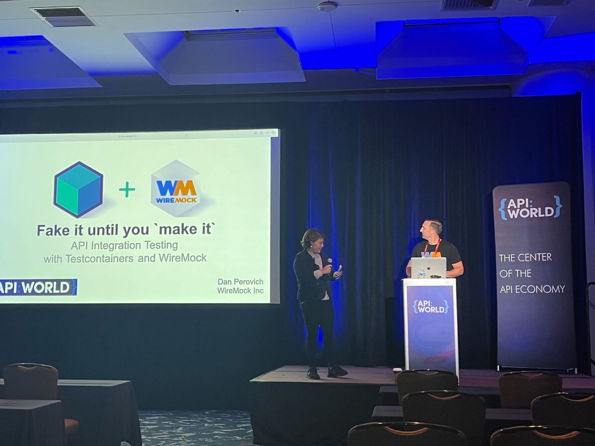 wiremockorg's tweet image. Shift left your API integration tests with @wiremockorg and @testcontainers! Yesterday&apos;s presentation by @DanPerovich at #APIWorld